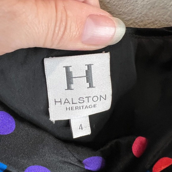 Halston Heritage‎ Women Confetti Polka Dot Strapless Mini Dress Fun 4 NYE - Picture 5 of 13